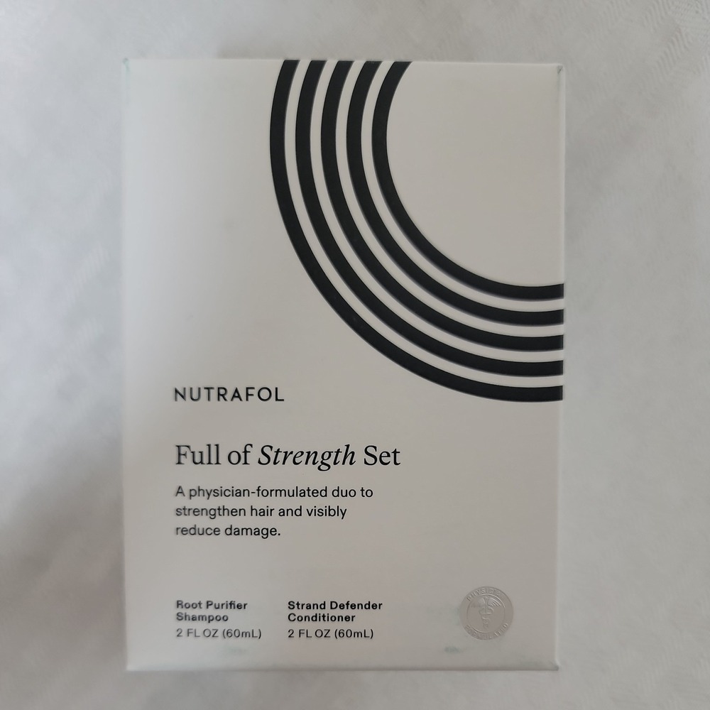 Nutrafol Full of Strength Shampoo Conditioner Set 2 oz Each NEW Factory Sealed
